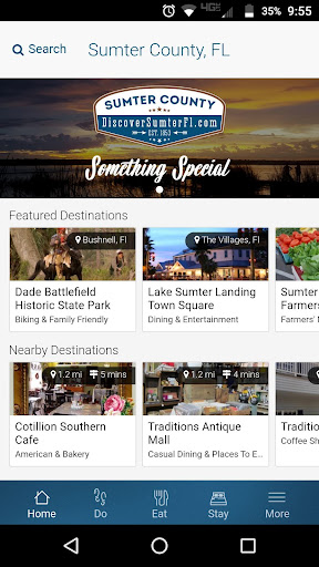 Android application Discover Sumter County, Florid screenshort