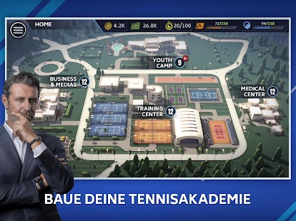 Tennis Manager Mobile Screenshot
