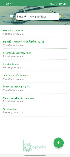 Bophelo Facility Screen 2