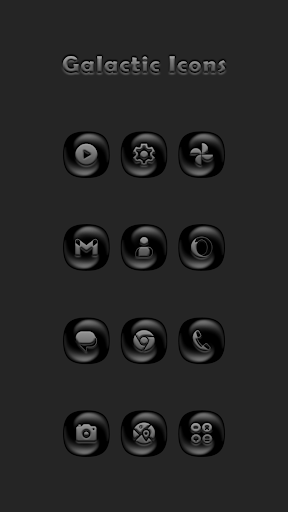 Screenshot of Galactic Gray Icon Pack