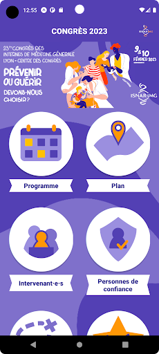 Android application ISNAR-IMG Congrès 2023 screenshort
