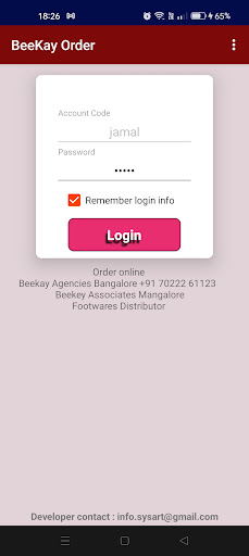Android application BitLink B.K Agencies WALKAROO screenshort