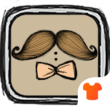 Mustache & Bowknot Launcher Theme icon