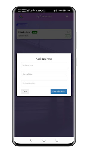 AlkissPOS Screen 2