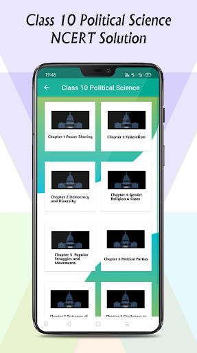 Android application Class 10 Political Science screenshort