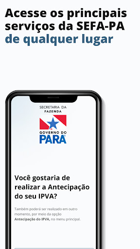 Android application Serviços SEFA/PA screenshort