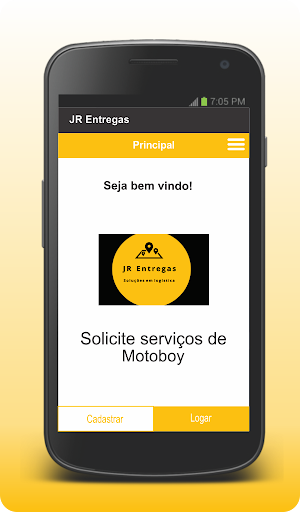 JR Entregas - Cliente Screen 2