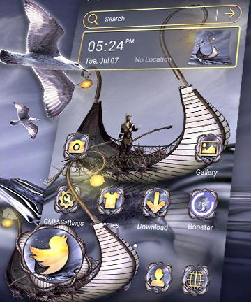 Android application Viking Ship Launcher Theme screenshort