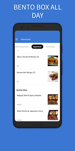 Android application Wave Bowl screenshort