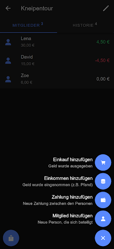 FAIRechnen - Kosten Verrechnen Screen 3