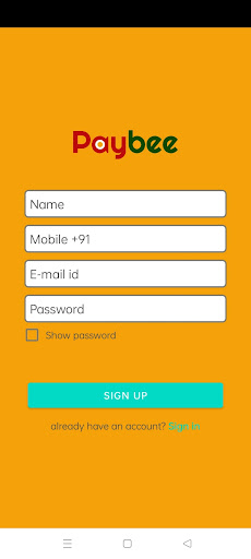 Paybee Screen 2