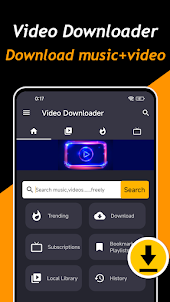 Downloader de vídeo e música