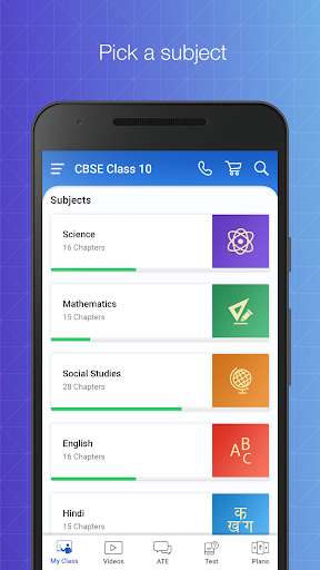Android application TopperLearning screenshort