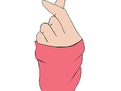 かわいい 壁紙 指 ハート イラスト 649325