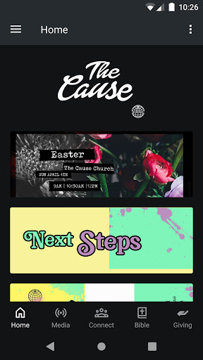 Android application The Cause Church | ID screenshort