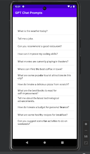 App preview