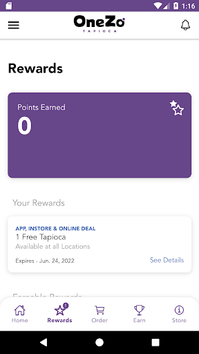 Screenshot of OneZo Tapioca