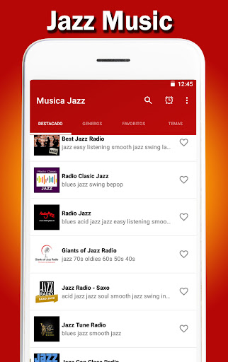 Jazz Music Radio Screen 2