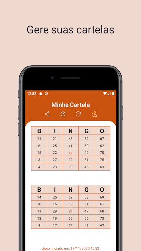 Android application Nosso Bingo! screenshort