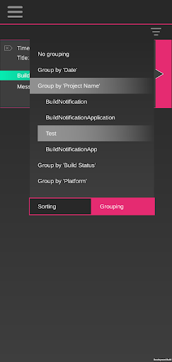 Build Notification Screen 2