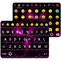 Neon Light Emoji Gif Keyboard Wallpaper