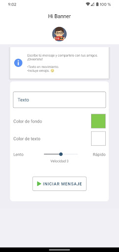 Hi Banner - landscape message Screen 3