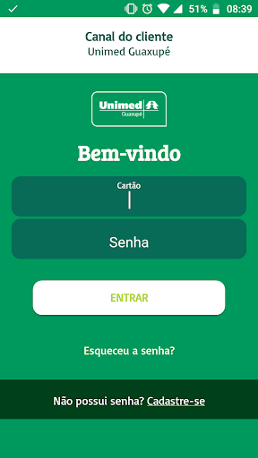 Android application Unimed Guaxupé Cliente screenshort