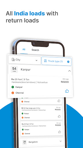 Android application FR8 Loads - Full Truck Loads screenshort
