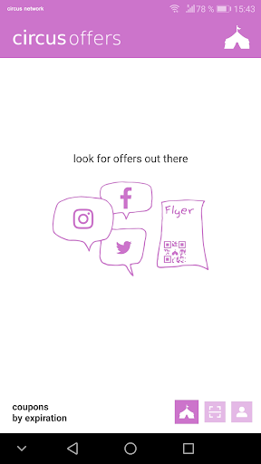 Android application CircusOffers screenshort