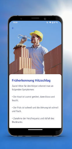 Hitze-/Kälte App Screen 3