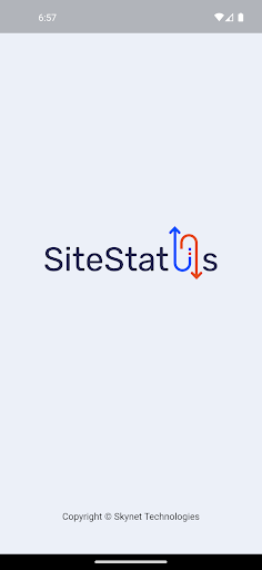 Android application SiteStatus screenshort