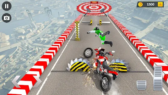 Heavy Bike Stunts Crash Games