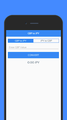 Android application GBP to JPY Currency Converter screenshort