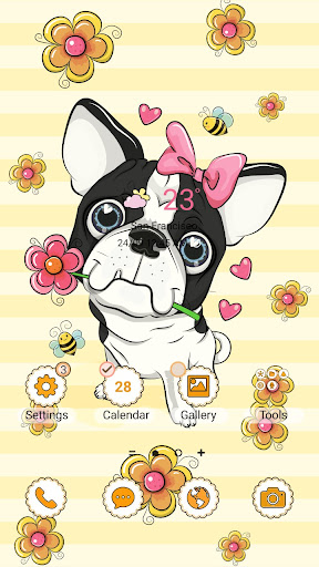 Android application Cute French Dog - Wallpaper screenshort