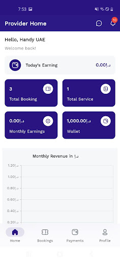 Handy Provider Screen 2