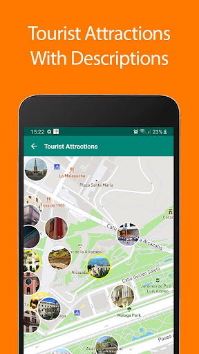 Android application Malaga Offline Map and Travel screenshort