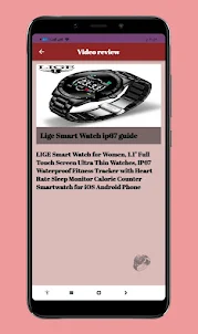 Lige Smart Watch ip67 guide