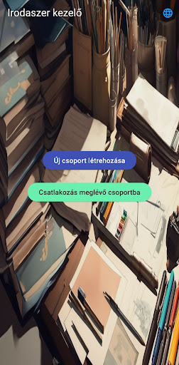 Android application Irodaszer kezelő screenshort