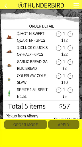 Android application MyFriedChicken screenshort