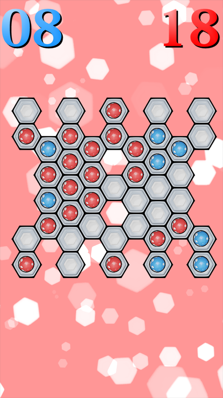Android application Hexagon - Classic hexxagon board game screenshort