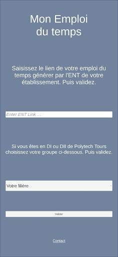 Android application UFR Planning screenshort