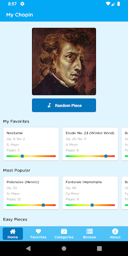 Android application Chopin: Complete Sheet Music screenshort