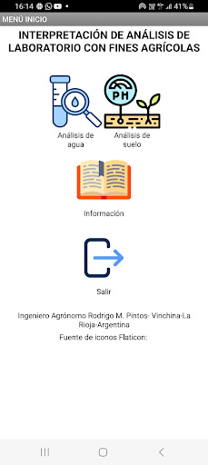 Android application Interpretación de análisis screenshort