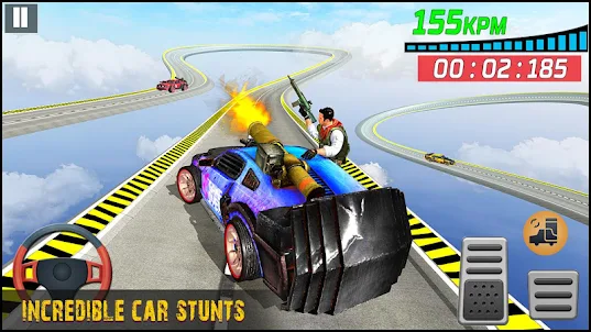 Gunner Car: のジャンプゲーム 車 ゲーム クルマ