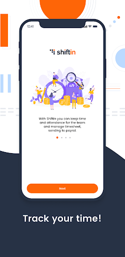 Android application Shiftin screenshort