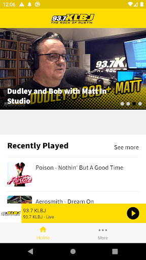 Android application 93.7 KLBJ screenshort