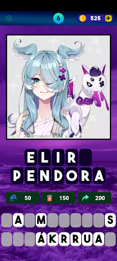 Vtubers Quiz Screen 3