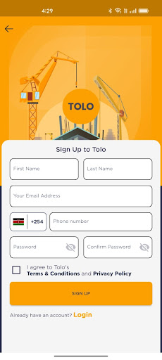 Android application Tolo screenshort