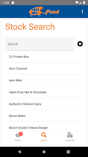 2U Food POS Screen 2