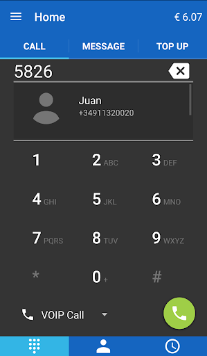 Screenshot of WebCallDirect cheap calls